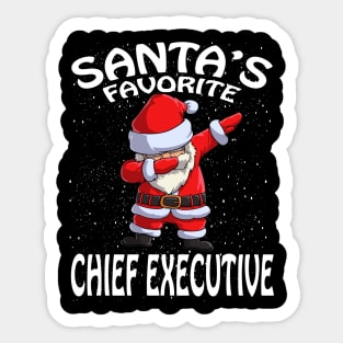 Santas Favorite Chief Executive Christmas Sticker